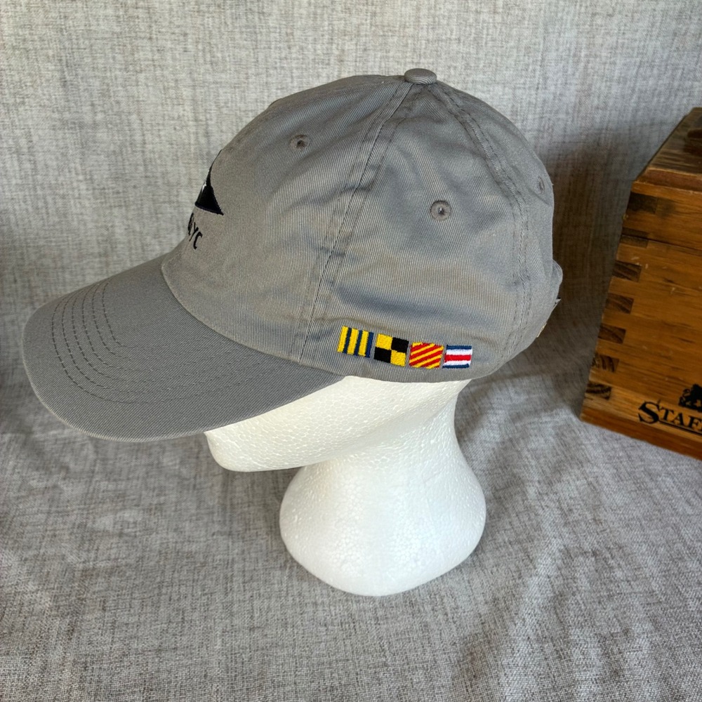 Imperial Golf Hat Gull Lake Yacht Club GLYC Grey Nautical Flags Cap Strapback